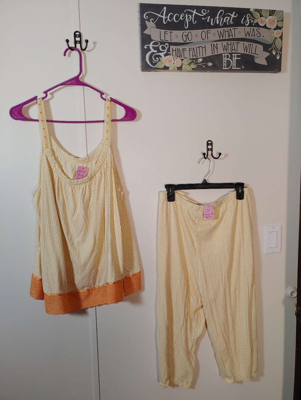 Secret Treasures Feminine And Girly 3x 22-24 Super Cute Pajama Set